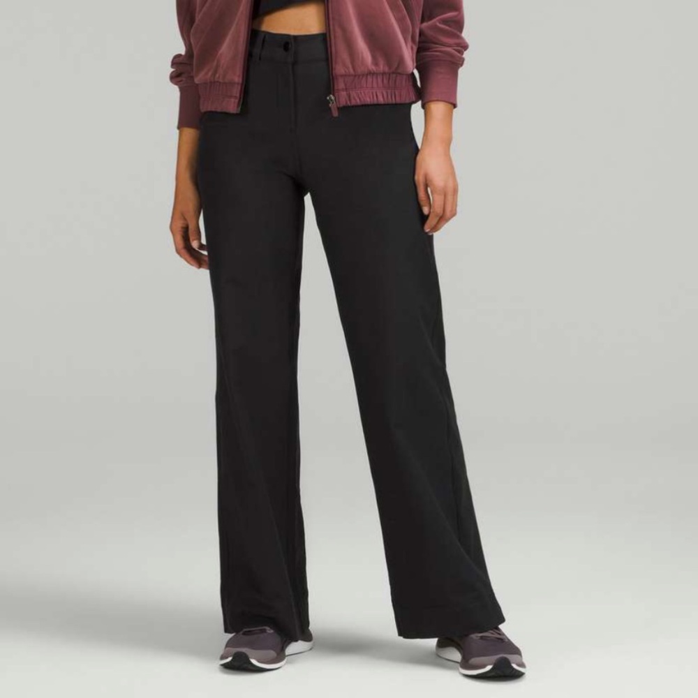 Lululemon City Sleek 5 Pocket Wide-Leg High-Rise Pant *Light Utilitech (Black)